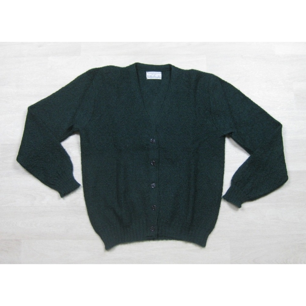 Vintage 60s Bobbie Brooks Mohair Wool Cardigan Sweater Womens (M) V Neck Grunge